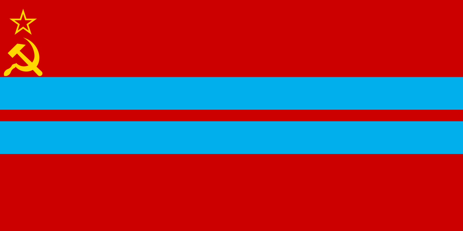 Drapeau de la RSS turkmène