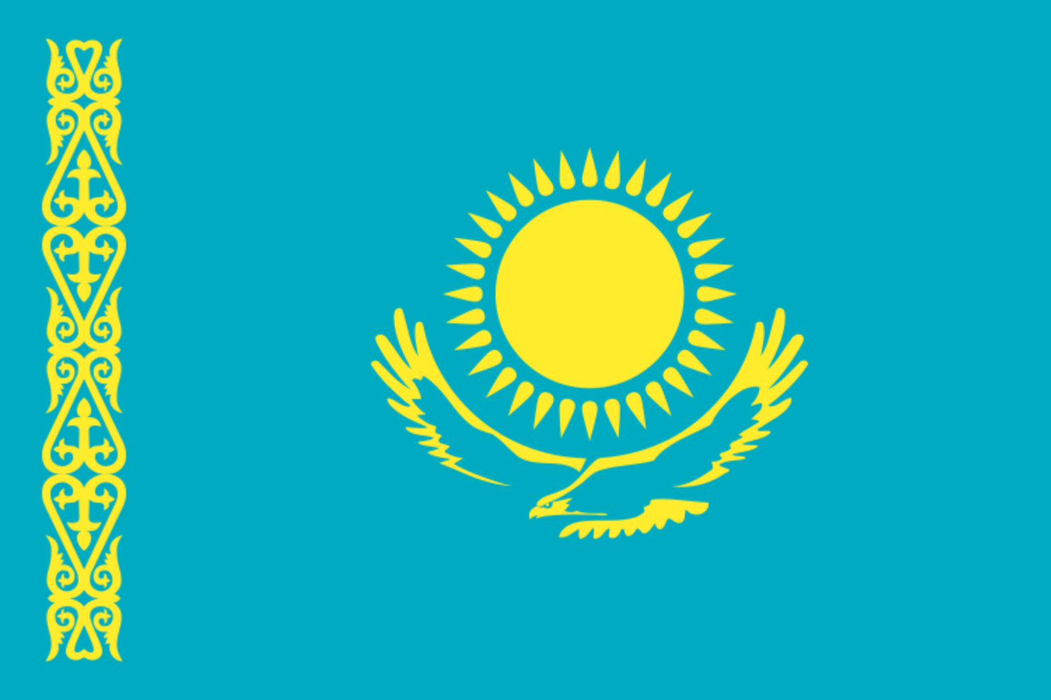 Drapeau kazakhstan