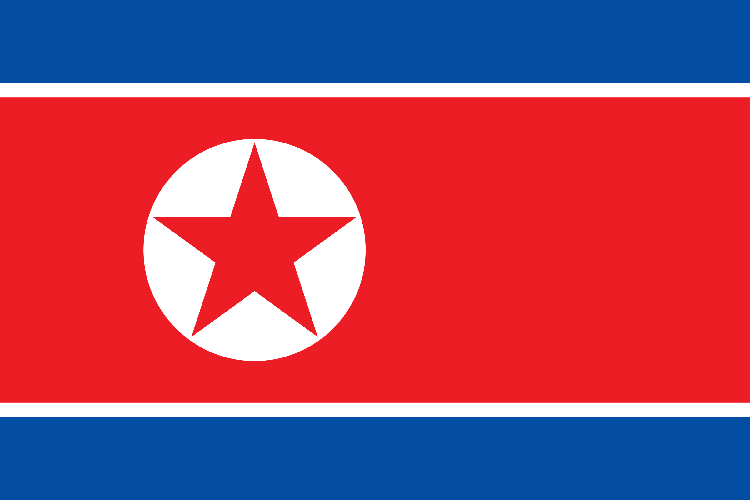 Drapeau coree du nord