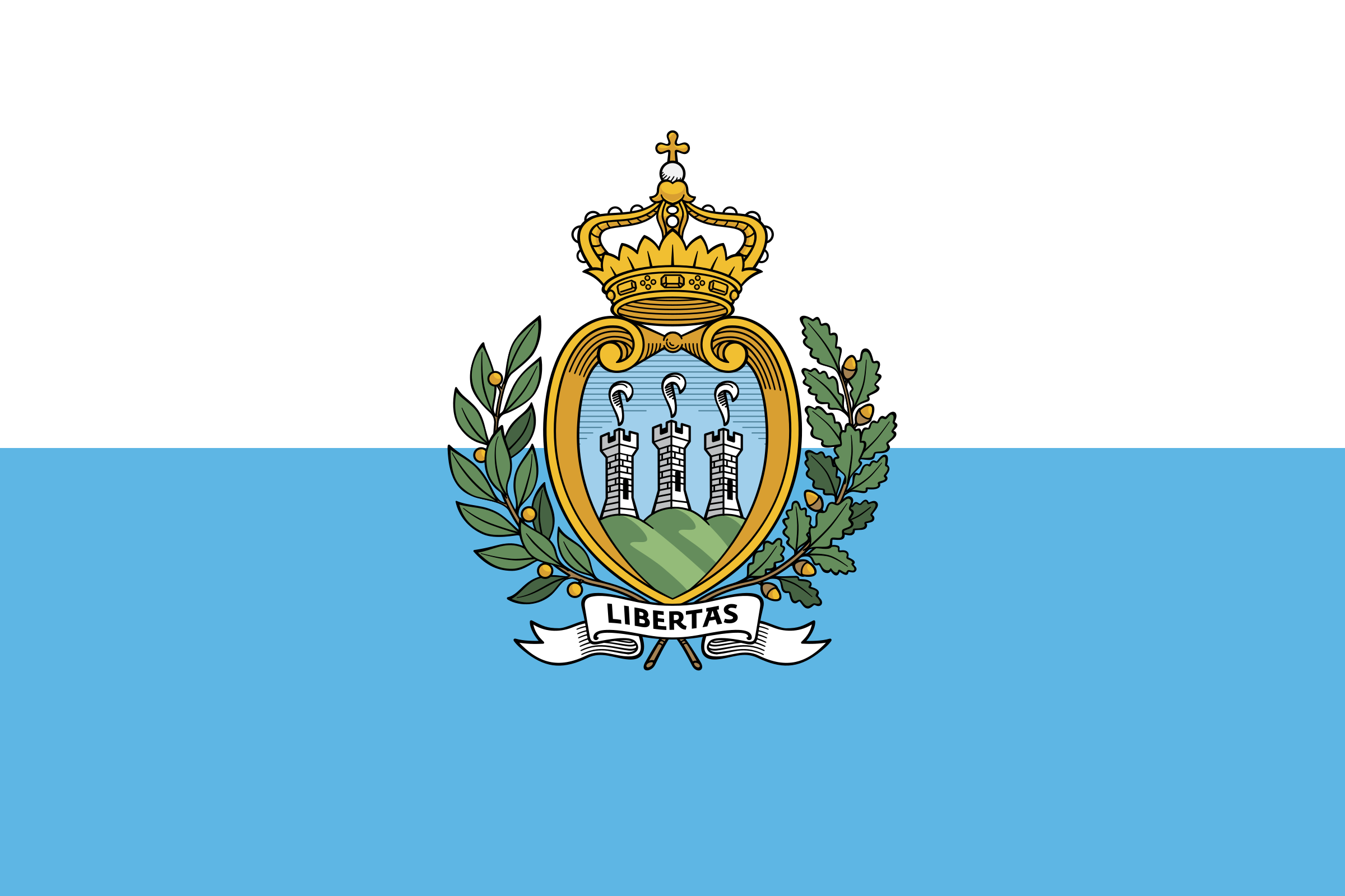 Drapeau saint marin