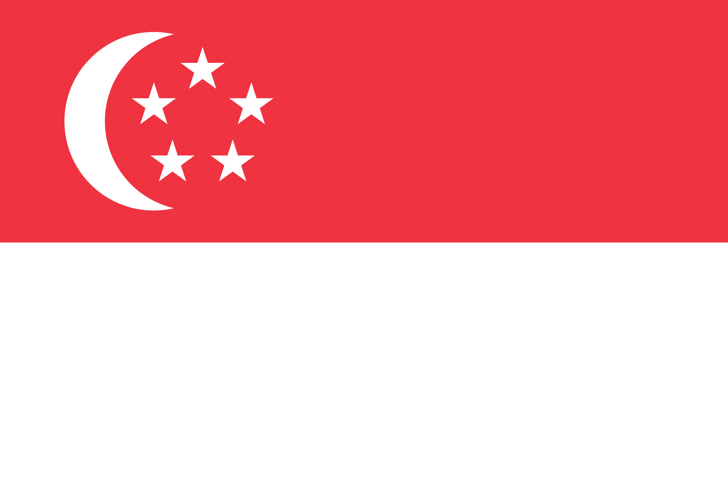 Variante 2-3 du drapeau Singapour