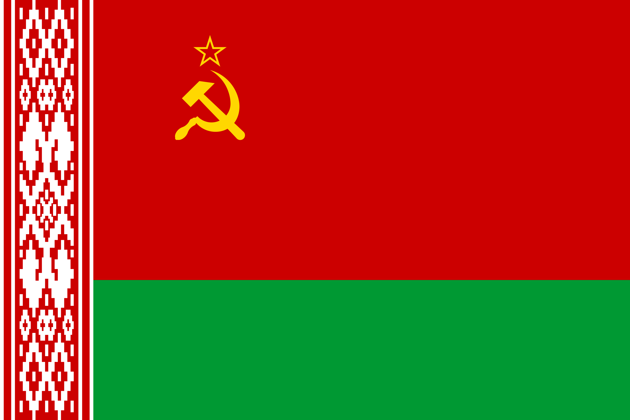 Drapeau de la RSS de Biélorussie