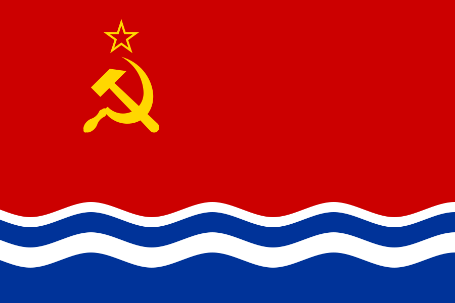 Drapeau de la RSS de Lettonie