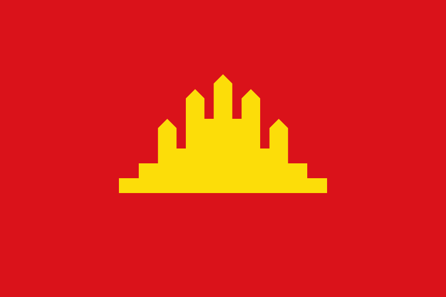 Drapeau de la République populaire du Kampuchéa