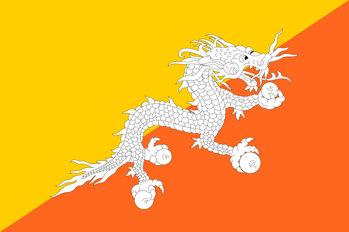 Drapeau de Bhoutan